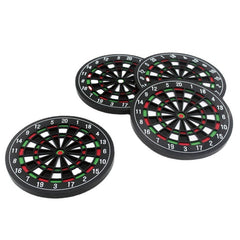 4Pcs Beer Dart Plate Coasters Set ABS Plastic Personalized Beer Gift