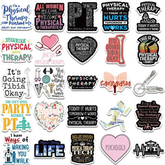 50pcs World Physical Therapy Stickers Waterproof Vinyl Stickers For Adults