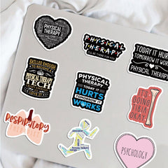 50pcs World Physical Therapy Stickers Waterproof Vinyl Stickers For Adults