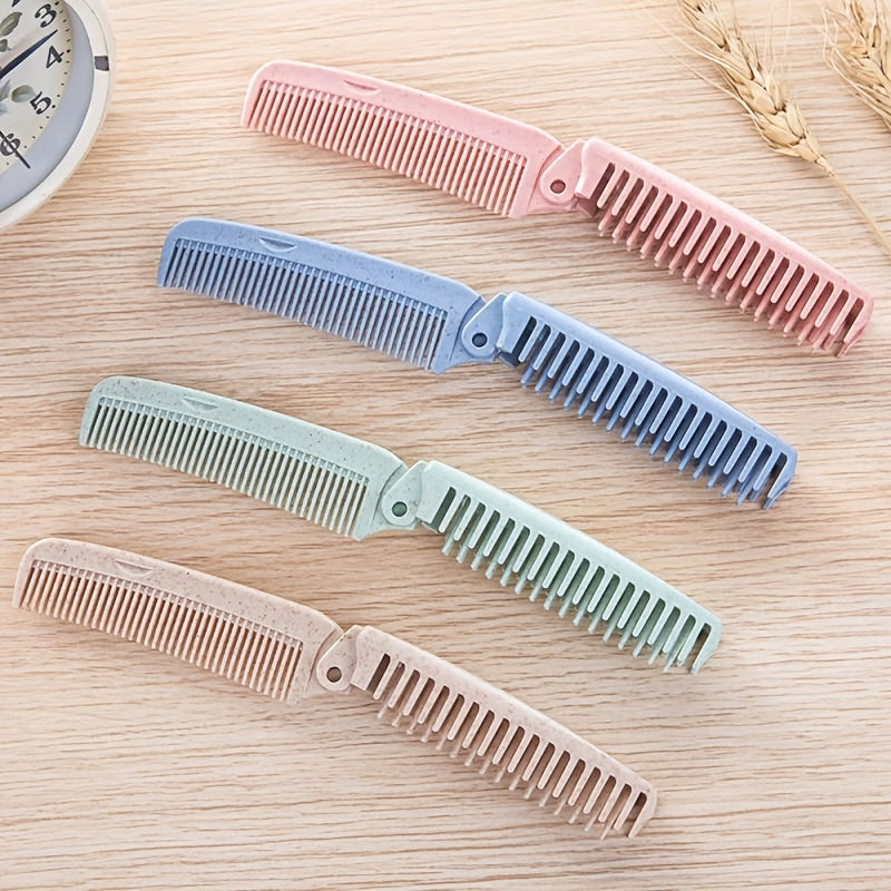 Portable Folding Hair Brush Anti static Comb For Travel