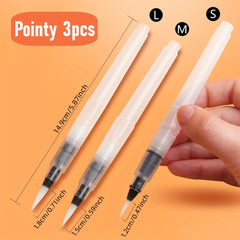 Watercolor Brushes Set 15-Inch Total Length High Nylon Large Capacity
