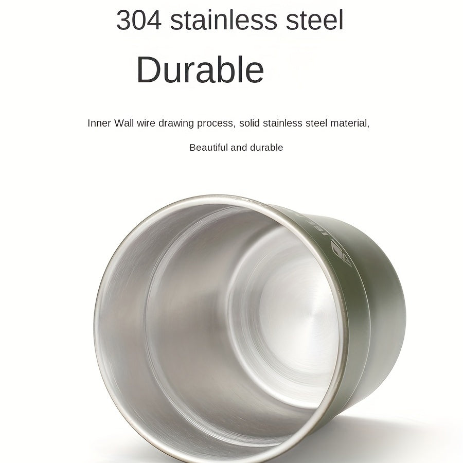 300ML Stainless Steel Cup for Camping, Beer & Coffee, Outdoor Use