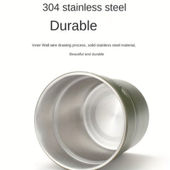 300ML Stainless Steel Cup for Camping, Beer & Coffee, Outdoor Use