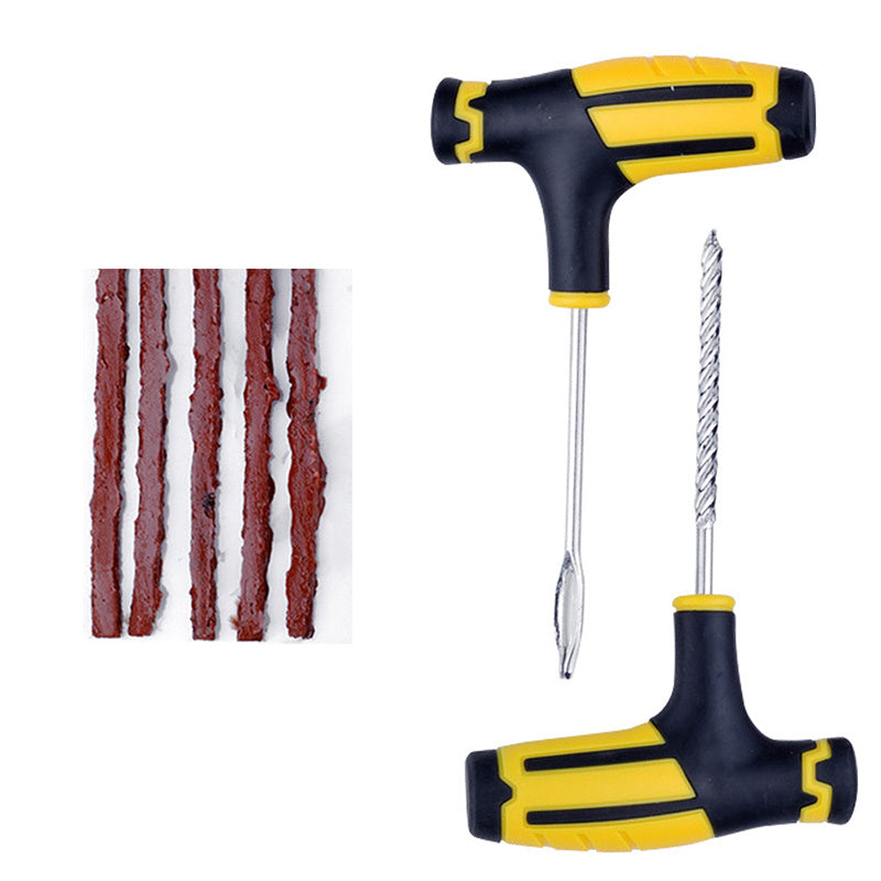 Tubeless Tyre Puncture Repair Kit Tool Set for Car Motorcycle Bike