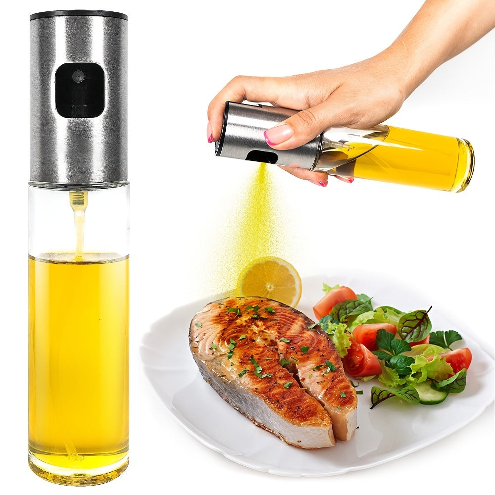 Stainless Steel Atomization Spray Bottle for Kitchen Home Barbecue
