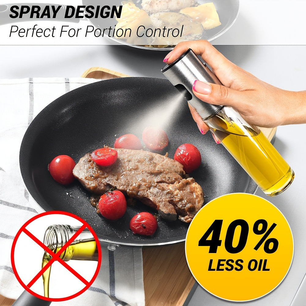 Stainless Steel Atomization Spray Bottle for Kitchen Home Barbecue