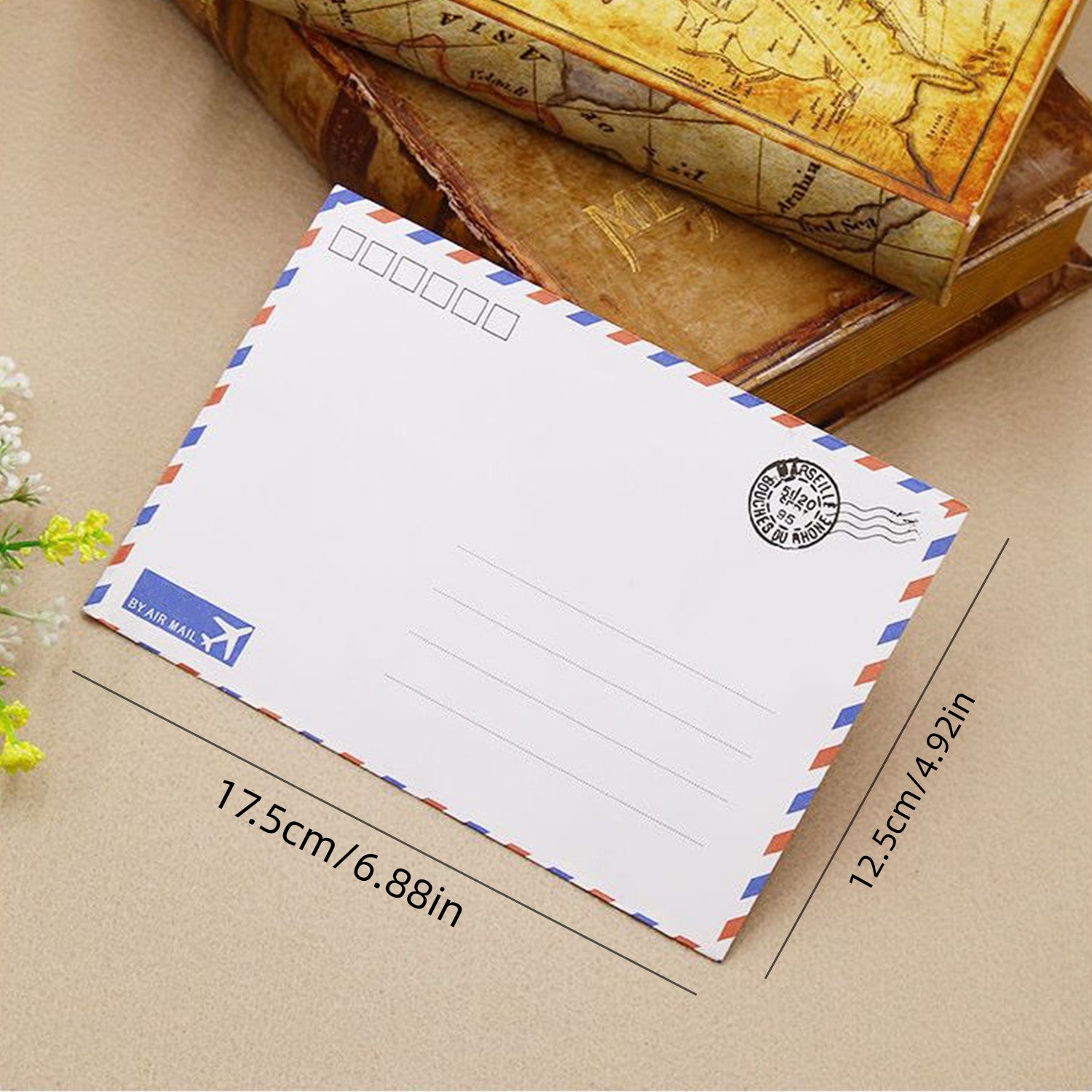 8pcs Retro Brown Envelopes Classic Style Pack