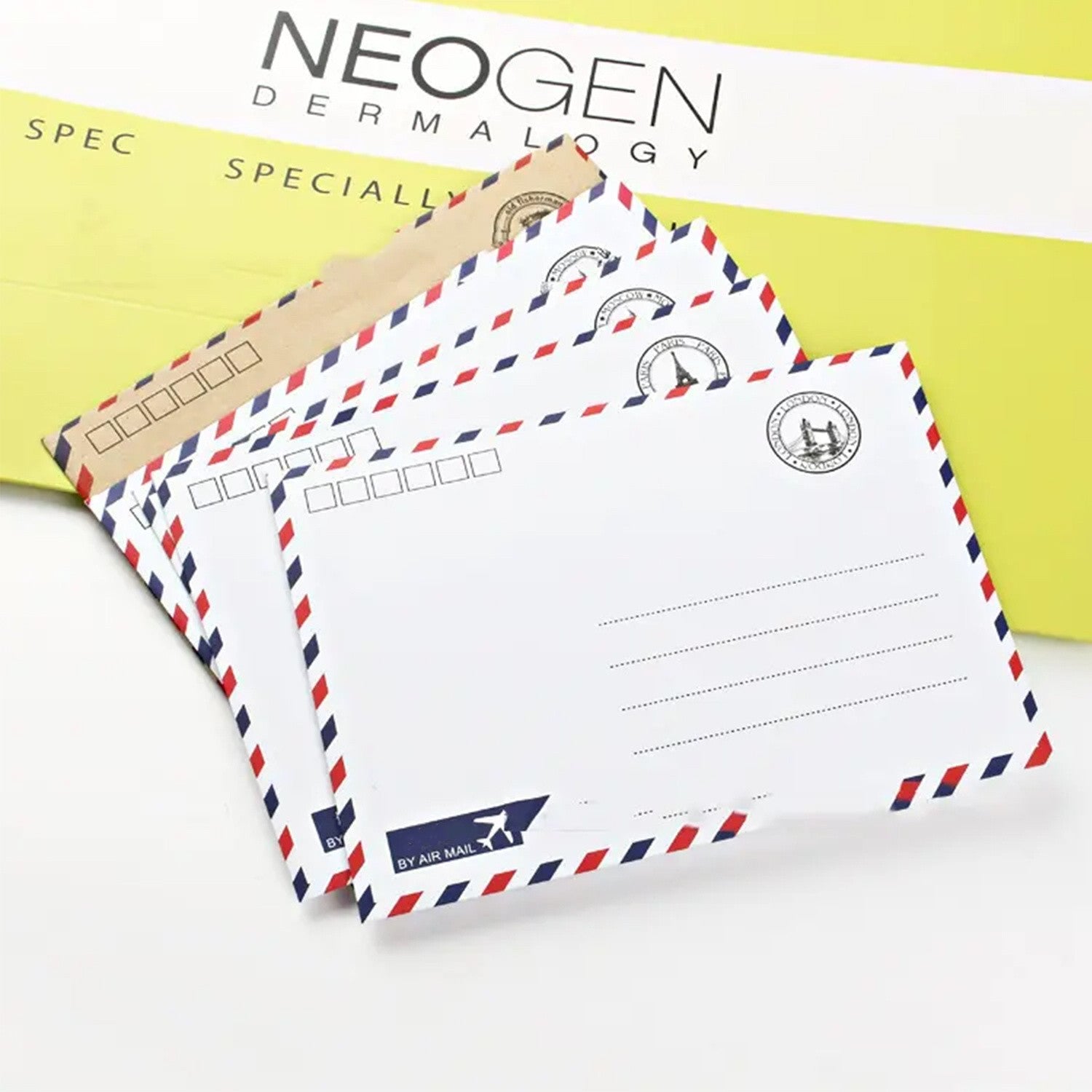 8pcs Retro Brown Envelopes Classic Style Pack