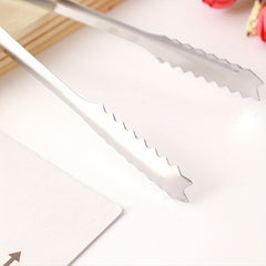 5pcs Stainless Steel Food Tongs Anti-scalding Barbecue Clip