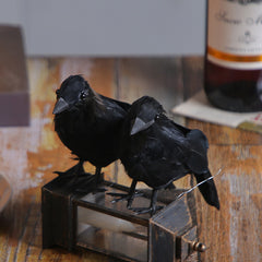 Halloween Feather Crow Desktop Decorations Simulation Photography Props