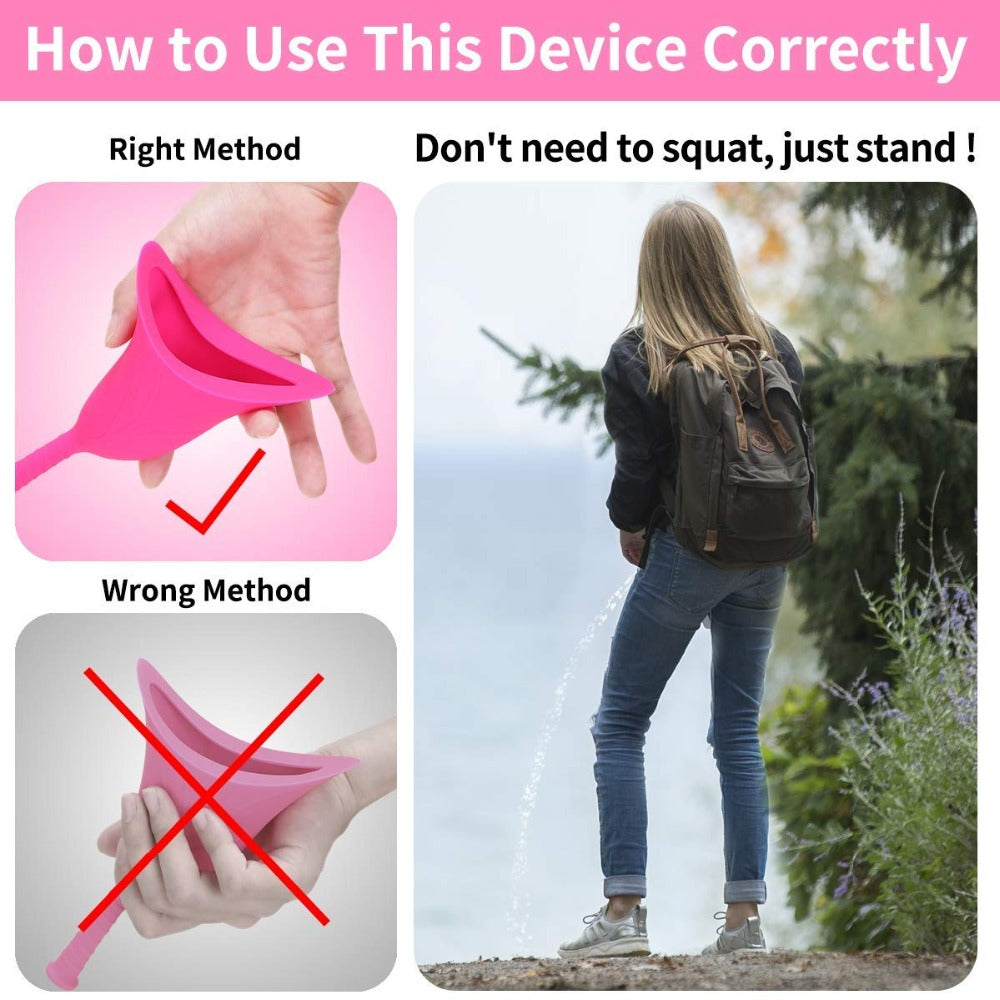 Women Urination Device Portable Urinal Pee Funnel Camping Travel