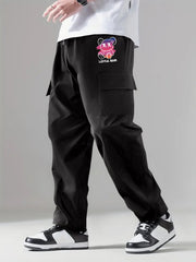Cargo Pants Men's Flap Pocket Trousers Outdoor Work Streetwear
