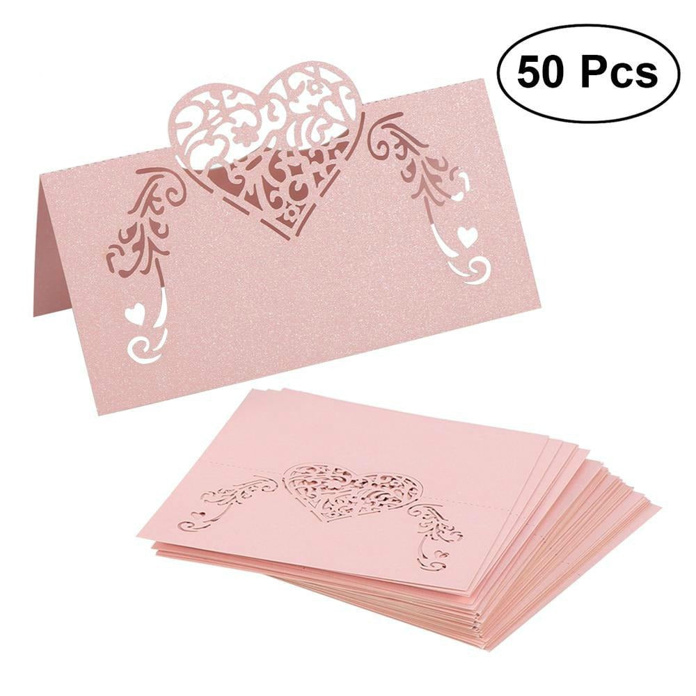 50pcs Laser Butterfly Table Card for Wedding