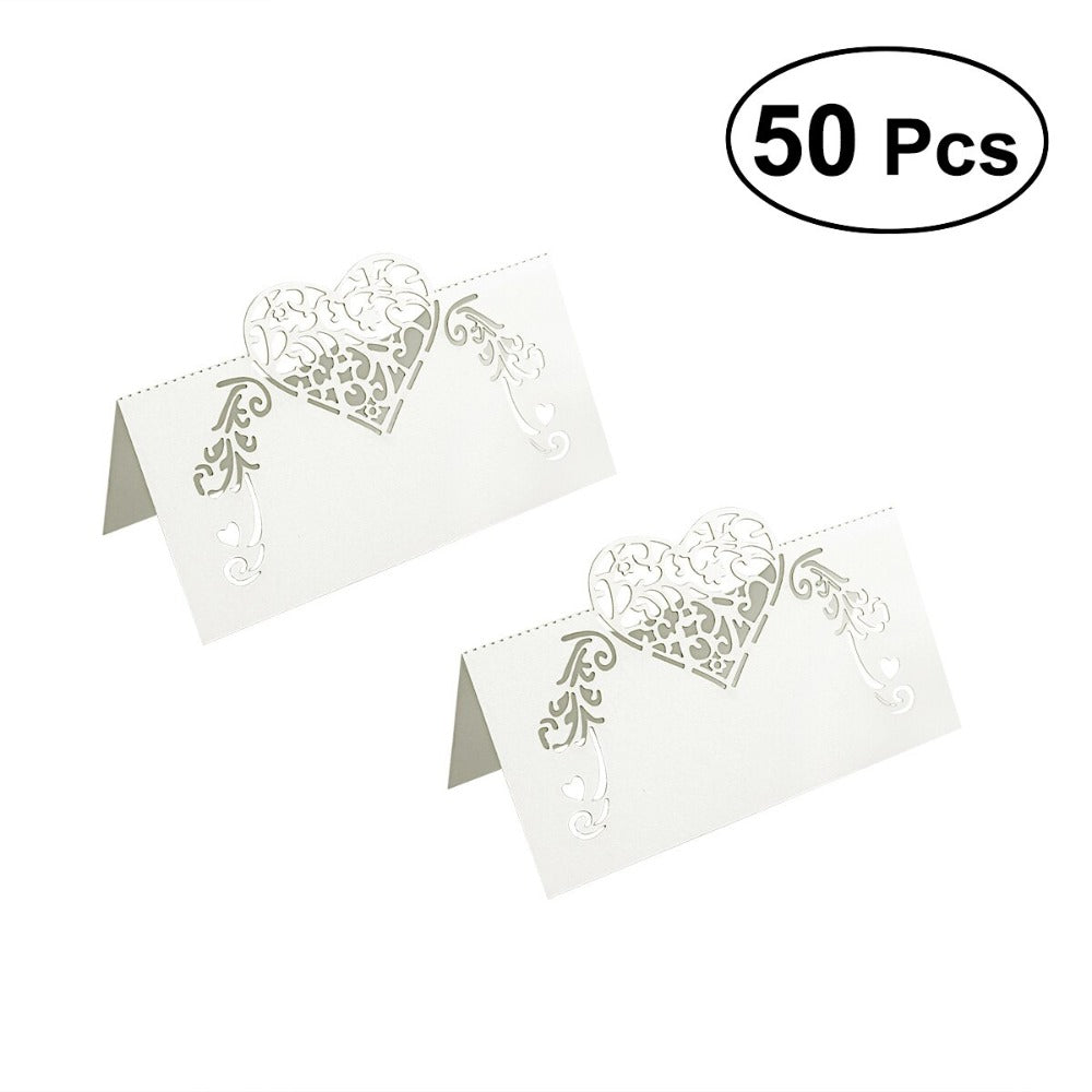 50pcs Laser Butterfly Table Card for Wedding