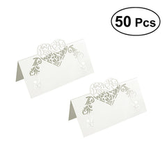 50pcs Laser Butterfly Table Card for Wedding
