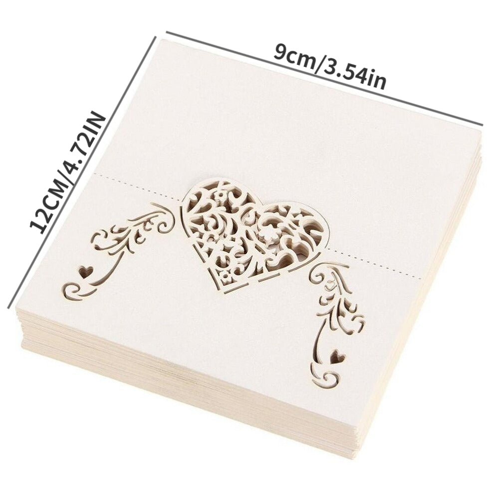 50pcs Laser Butterfly Table Card for Wedding