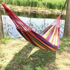 Portable Canvas Hammock Swing for Camping