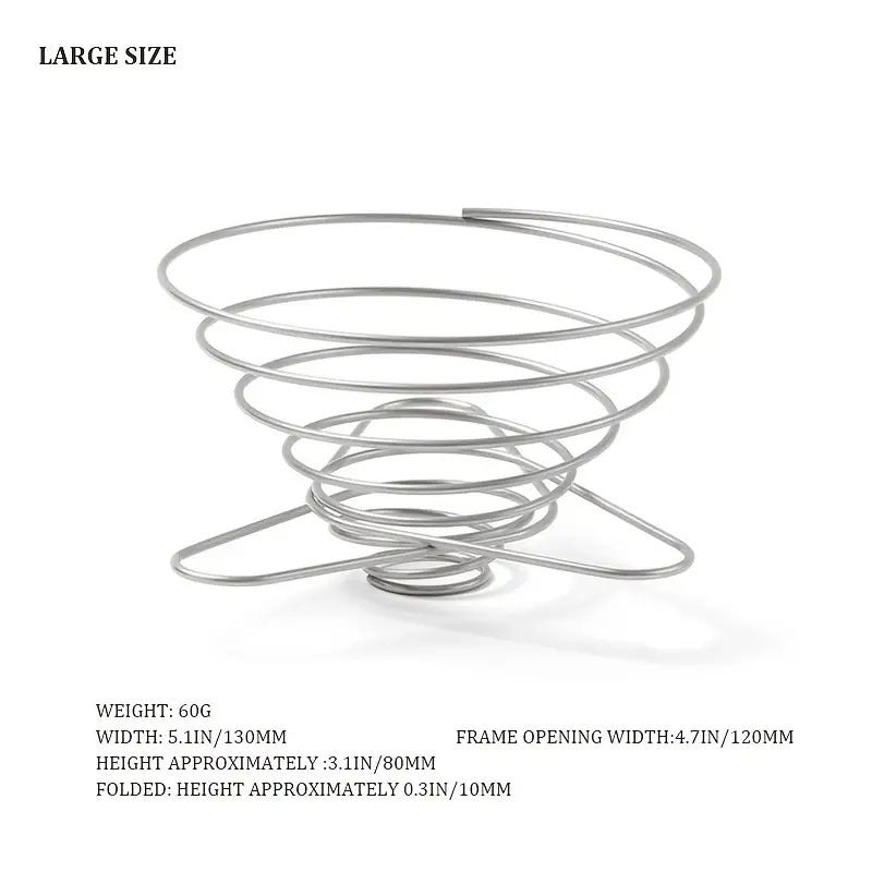 Portable Stainless Steel Coffee Drip Rack for Camping