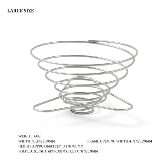 Portable Stainless Steel Coffee Drip Rack for Camping