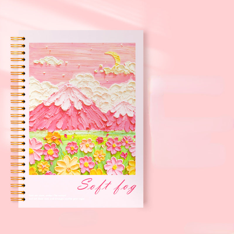 High-Appearance 16K Coil Notebook with Painting Cover
