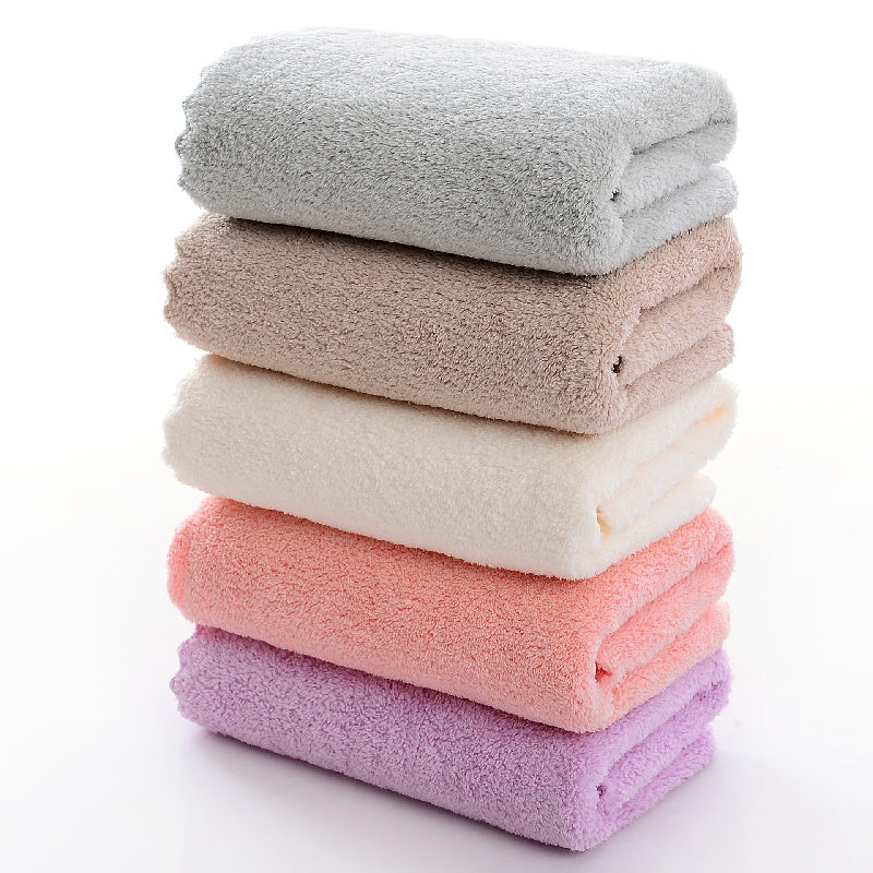 Coral Velvet Hand Towel Soft Skin-friendly Face Towel Absorbent Towel 35x74cm