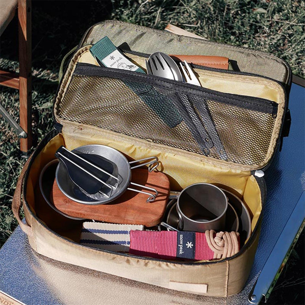 Large Capacity Camping Cutlery Pouch for Outdoor Picnic
