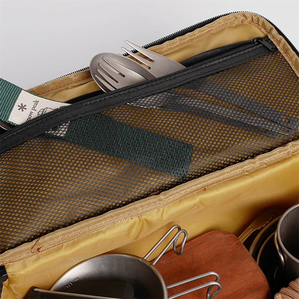 Large Capacity Camping Cutlery Pouch for Outdoor Picnic