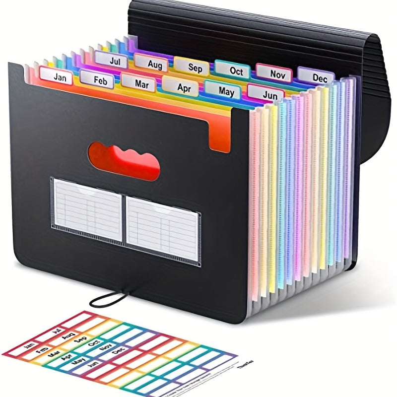 12 24 Pocket Expanding File Folder Accordion Organizer