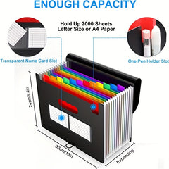 12 24 Pocket Expanding File Folder Accordion Organizer