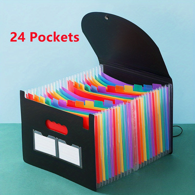 12 24 Pocket Expanding File Folder Accordion Organizer