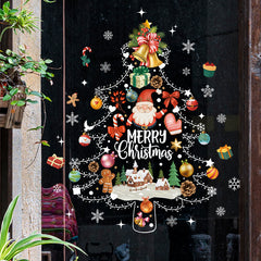 Christmas Tree Snowflake Cookies Candy Wall Stickers