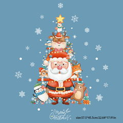 Christmas Tree Snowflake Santa Claus Sticker