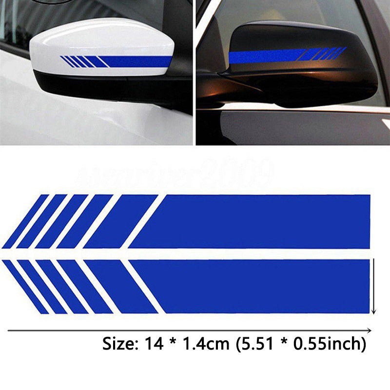 2pcs Car Rear View Mirror Personalized Decals Stickers