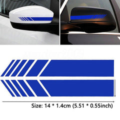 2pcs Car Rear View Mirror Personalized Decals Stickers