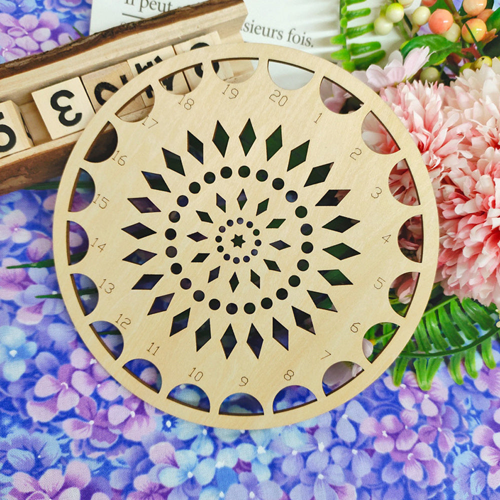 Wood Embroidery Floss Organizer Cross Stitch Thread Holder Storage