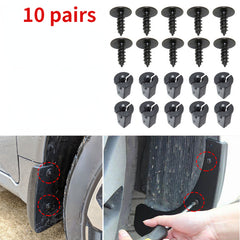 10pairs Engine Cover Undertray Splashguard Retainer Fastener Clips Bolt
