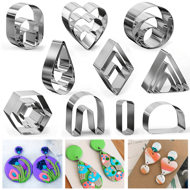 24 Pcs Polymer Clay Cutters for DIY Jewelry Making