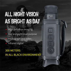 Rechargeable Infrared Night Vision Monocular with 8X Zoom and 32G Memory