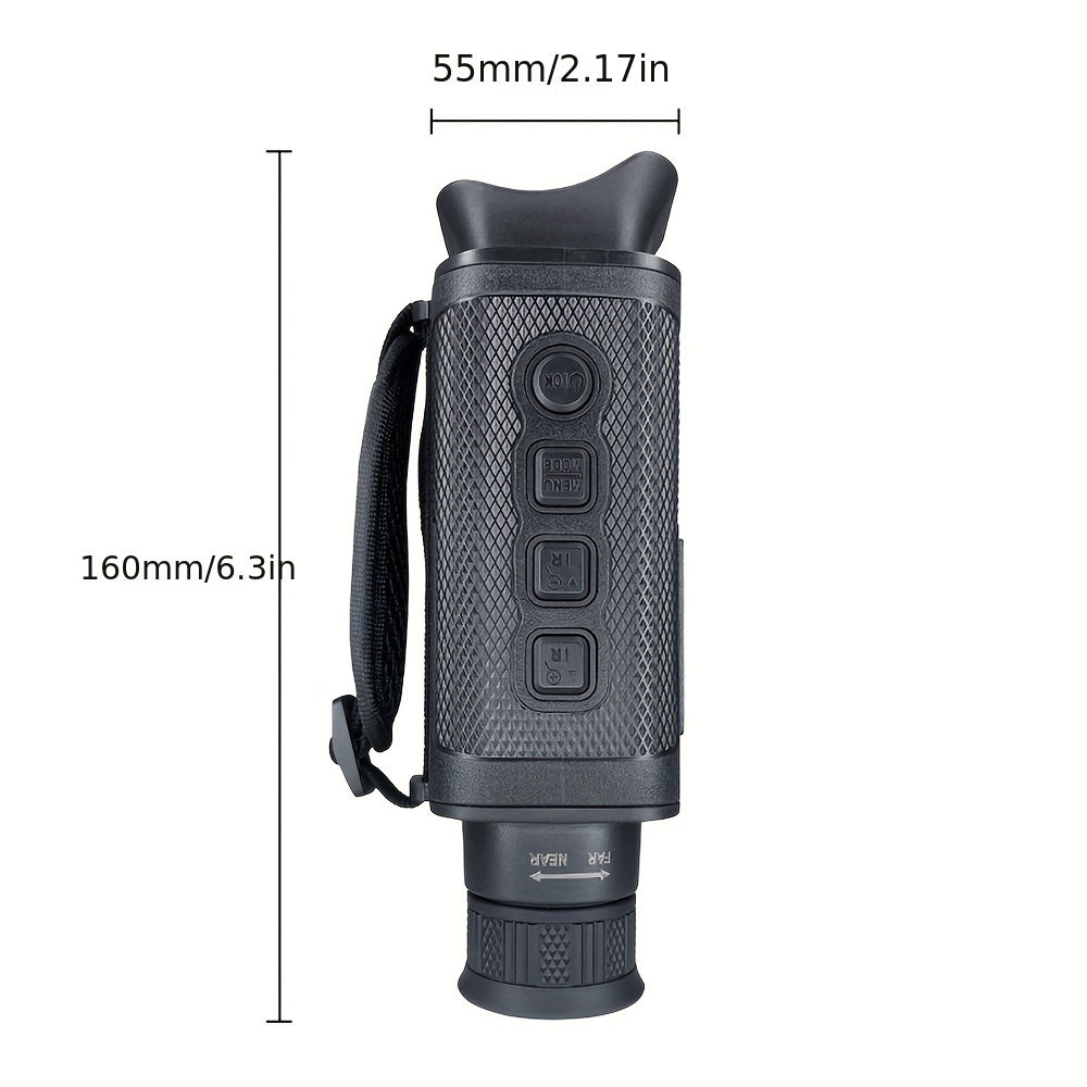 Rechargeable Infrared Night Vision Monocular with 8X Zoom and 32G Memory