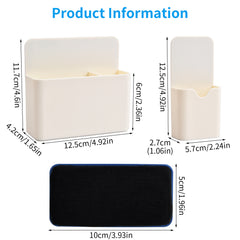Magnetic Marker Holder Organizer Cup w/2 Erasers for Whiteboard Refrigerator