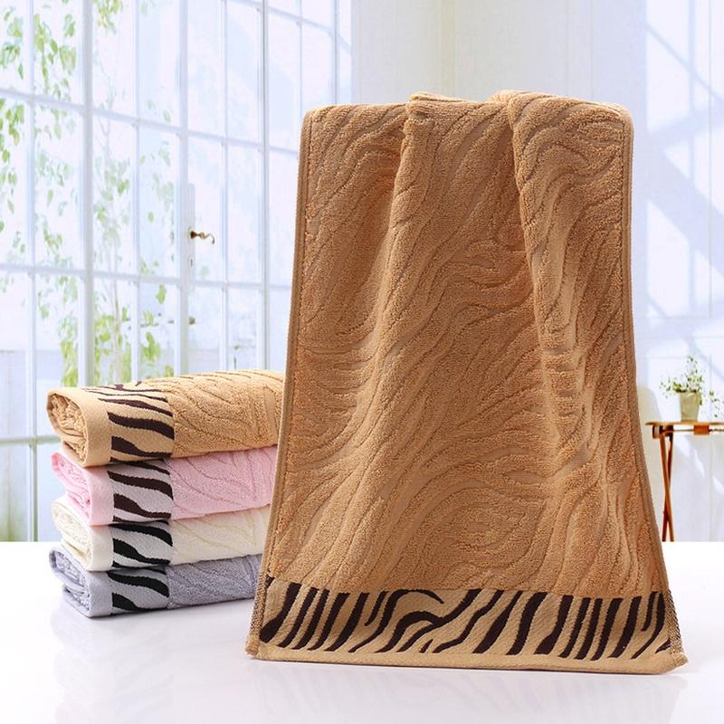 Bamboo Fiber Hand Towel Soft Striped Absorbent Towel