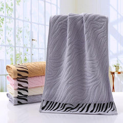 Bamboo Fiber Hand Towel Soft Striped Absorbent Towel