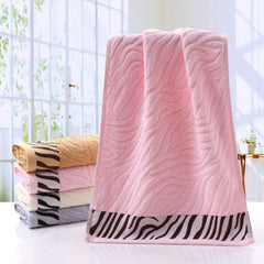 Bamboo Fiber Hand Towel Soft Striped Absorbent Towel