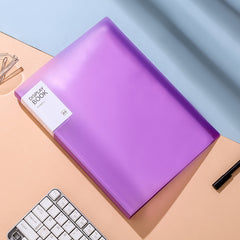 A4 Data Book Transparent Folder Pp Student Awards Test Organizer