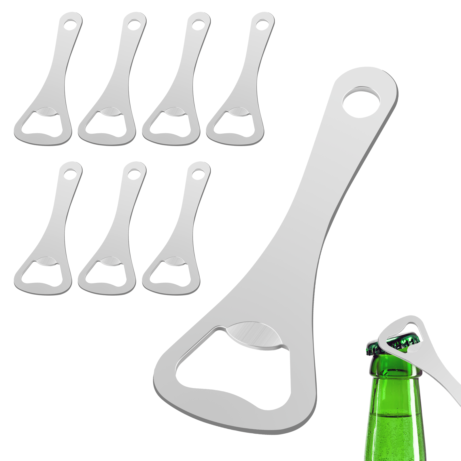 8pcs Palm Tree Shape Metal Bottle Opener - Bar or Household Tool