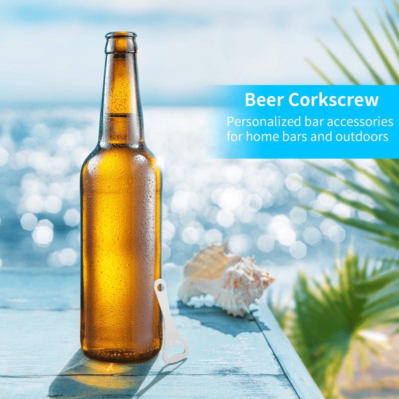 8pcs Palm Tree Shape Metal Bottle Opener - Bar or Household Tool