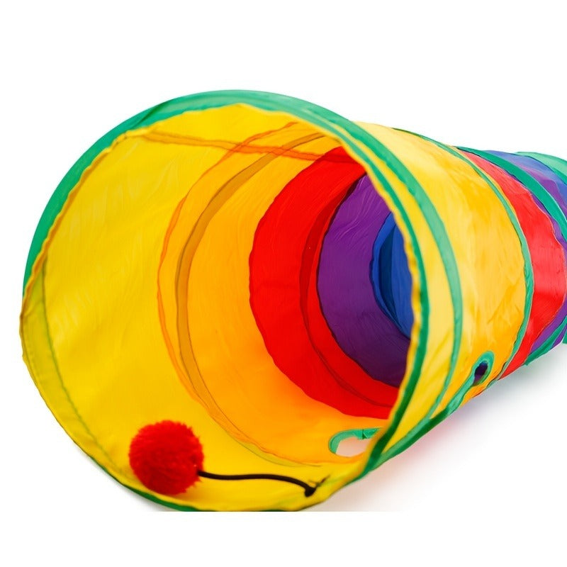 Cat Tunnel Dog Training Tunnel Foldable Storage Tunnel Pet Toys