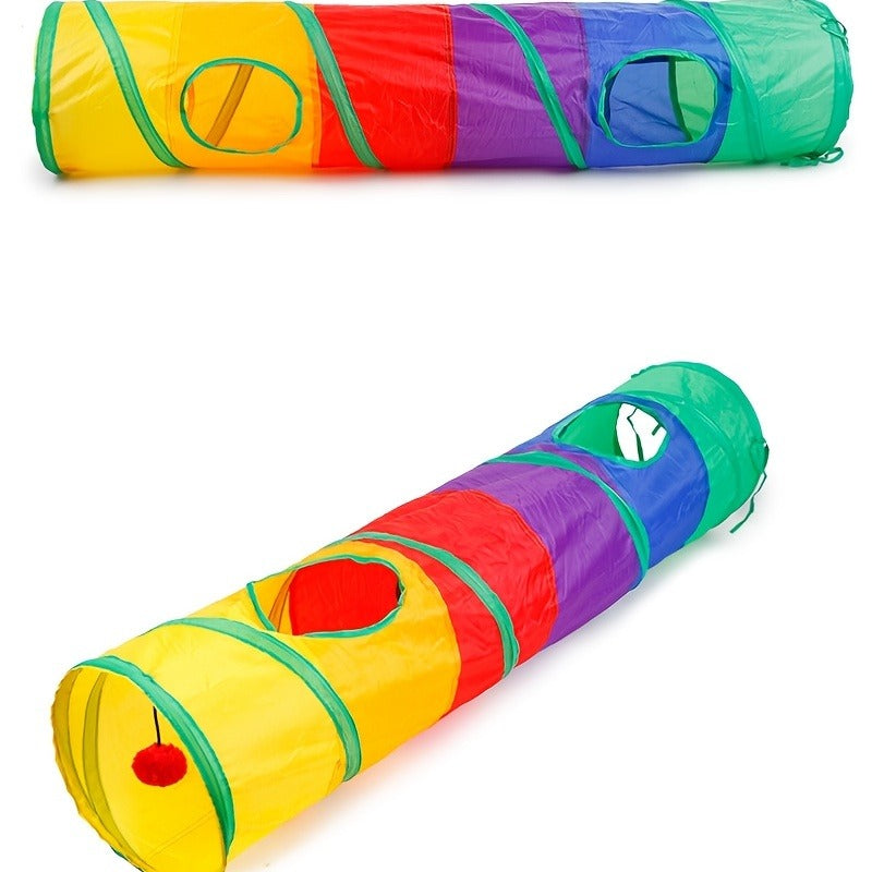 Cat Tunnel Dog Training Tunnel Foldable Storage Tunnel Pet Toys