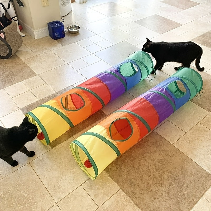 Cat Tunnel Dog Training Tunnel Foldable Storage Tunnel Pet Toys