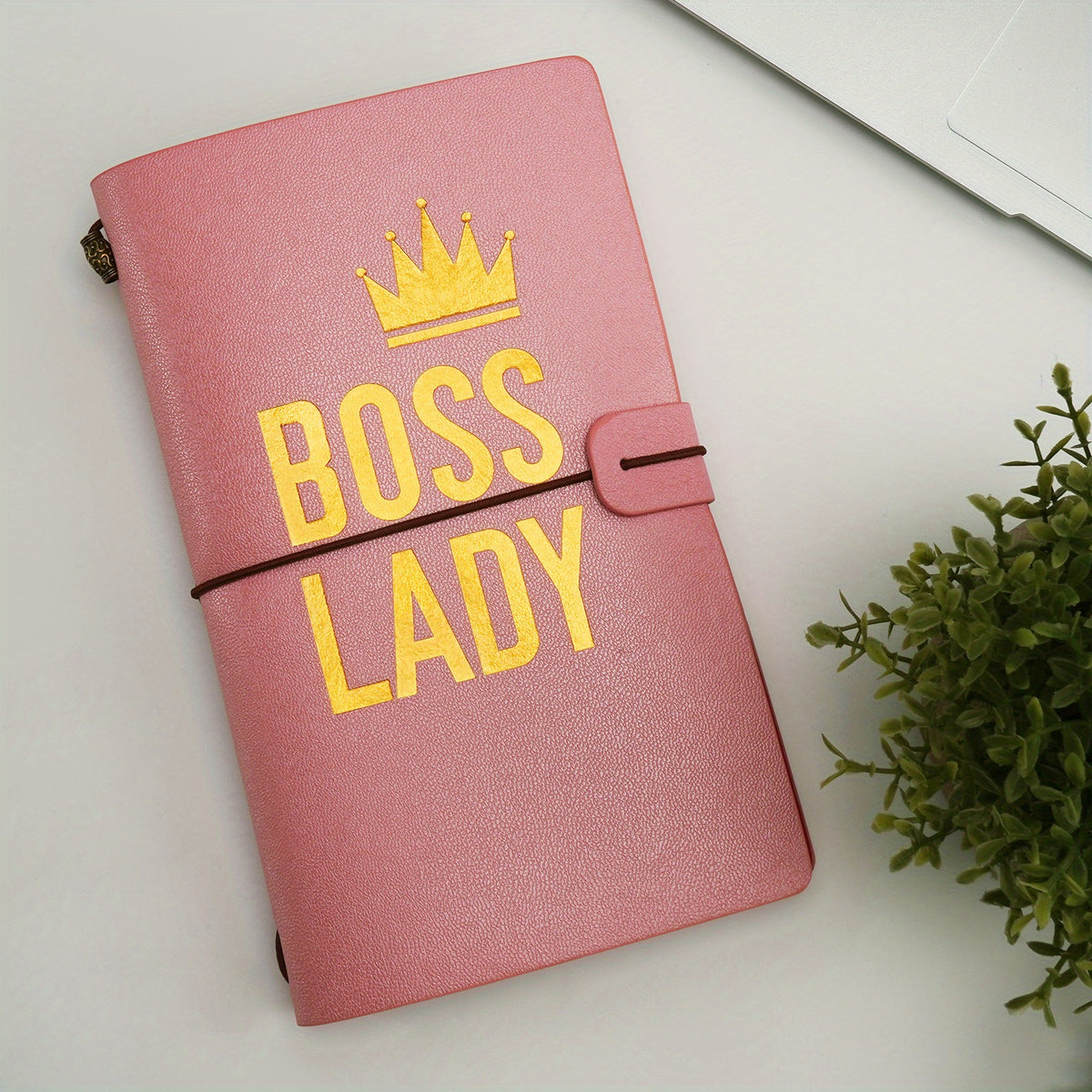Pink Leather Journal Refillable for Women